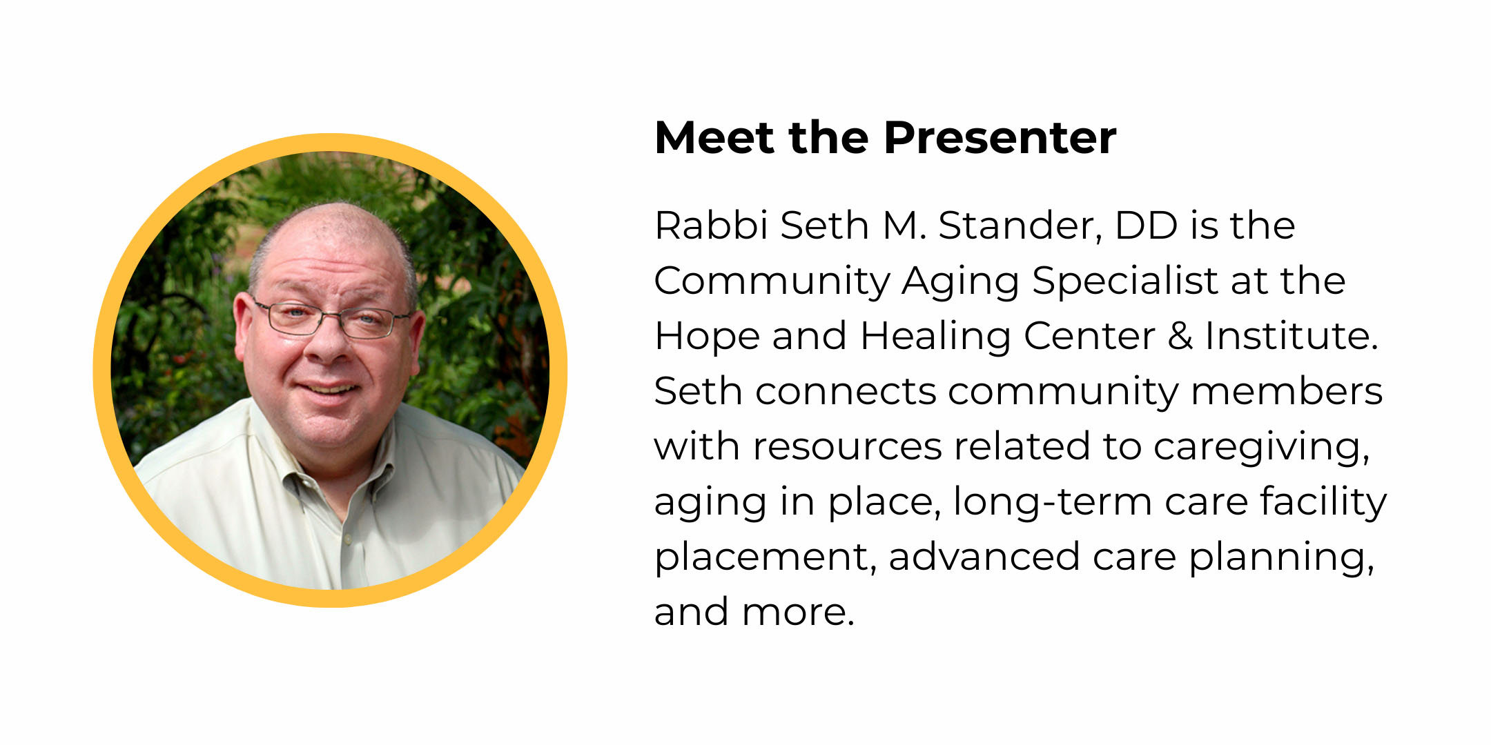 Rabbi Seth M. Stander, DD Rabbi Seth M. Stander, DD